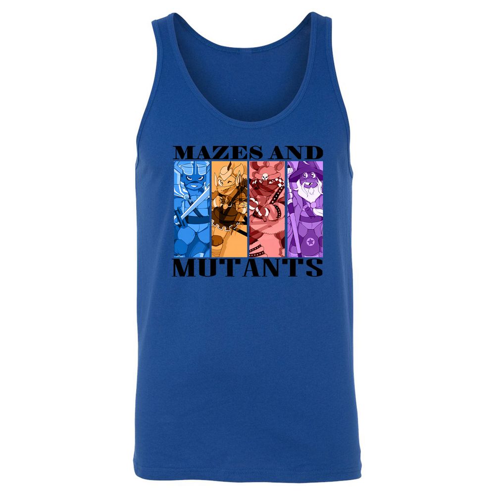 Mazes & Mutants Unisex Jersey Tank - True Royal - 13