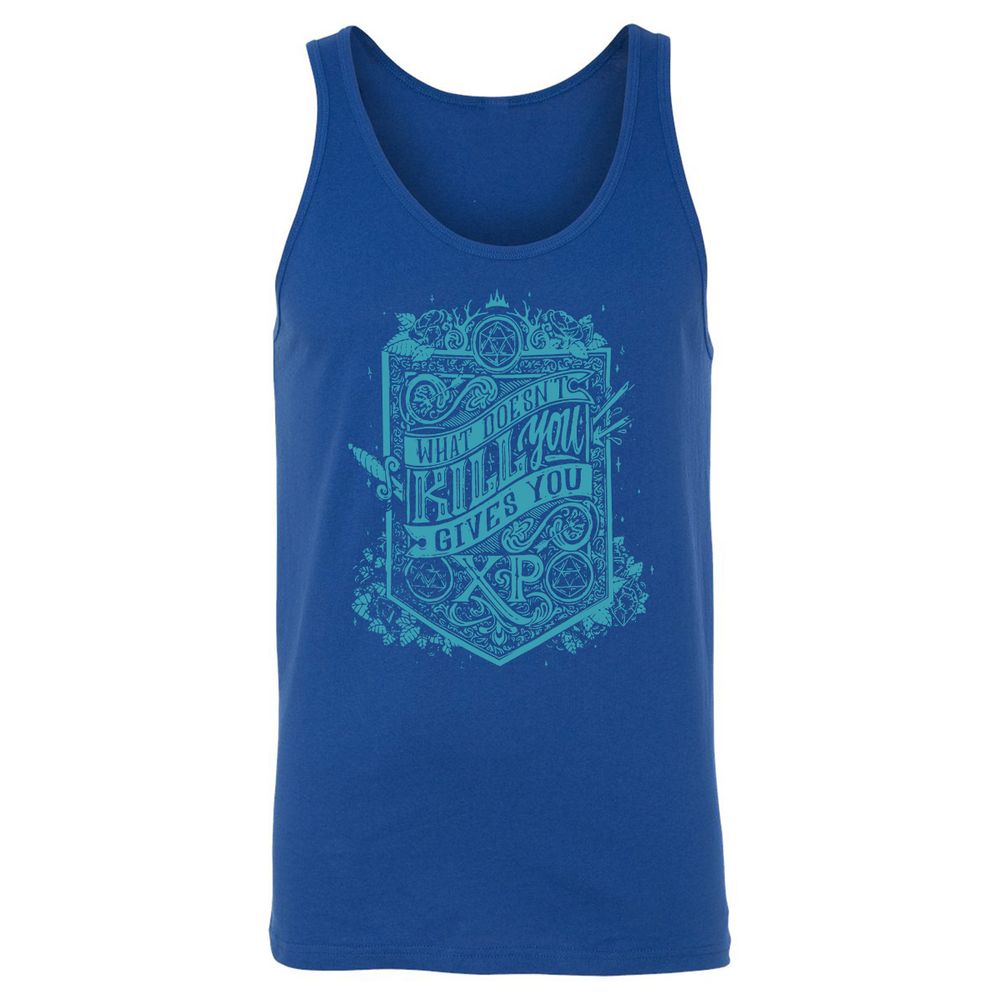 What Doesn't Kill You Gives You XP Unisex Jersey Tank - True Royal - 13