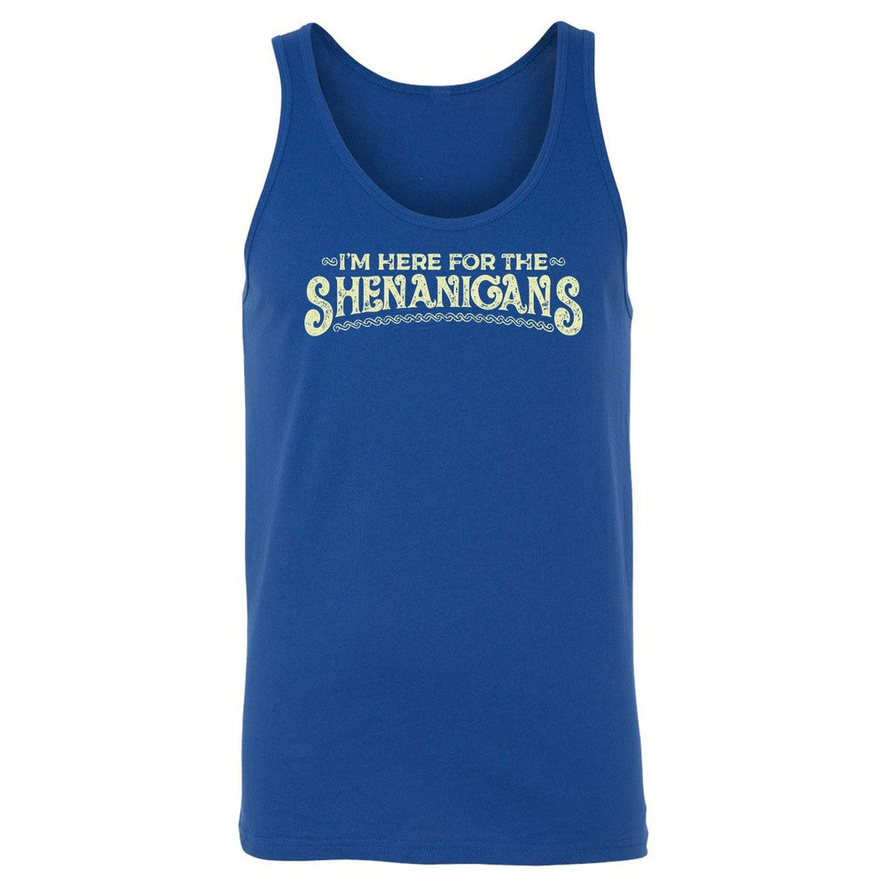 Here For The Shenanigans Unisex Jersey Tank - True Royal - 13