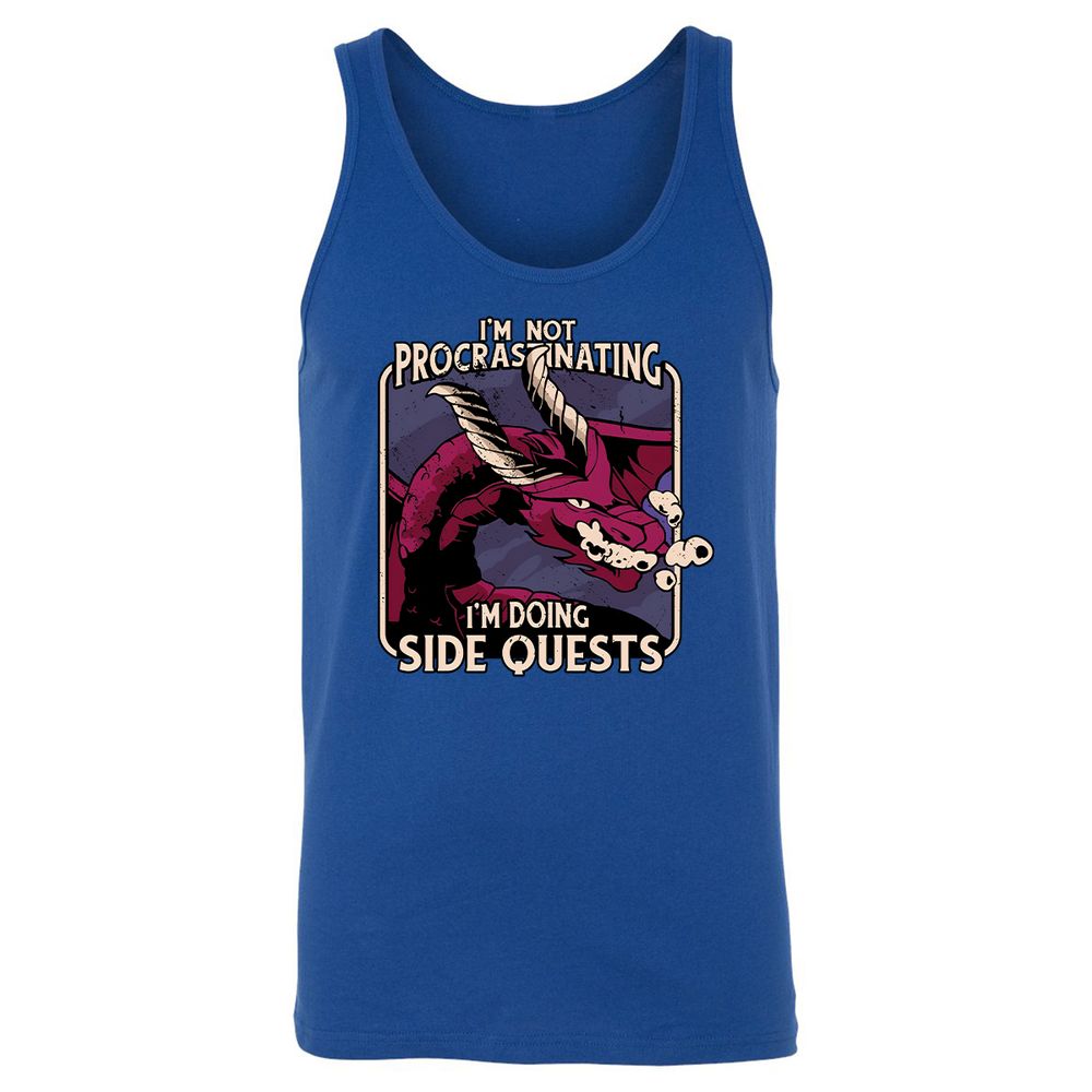 Doing Side Quests Unisex Jersey Tank - True Royal - 13