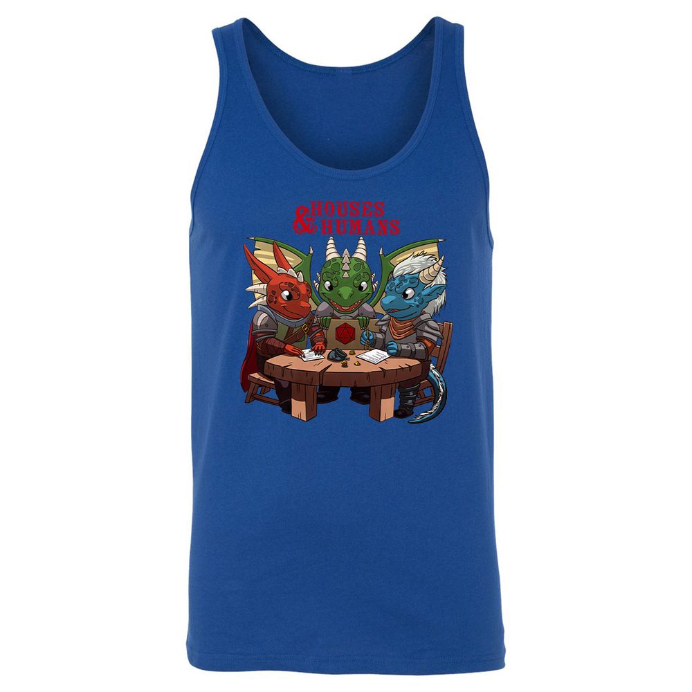 Houses & Humans Unisex Jersey Tank - True Royal - 13
