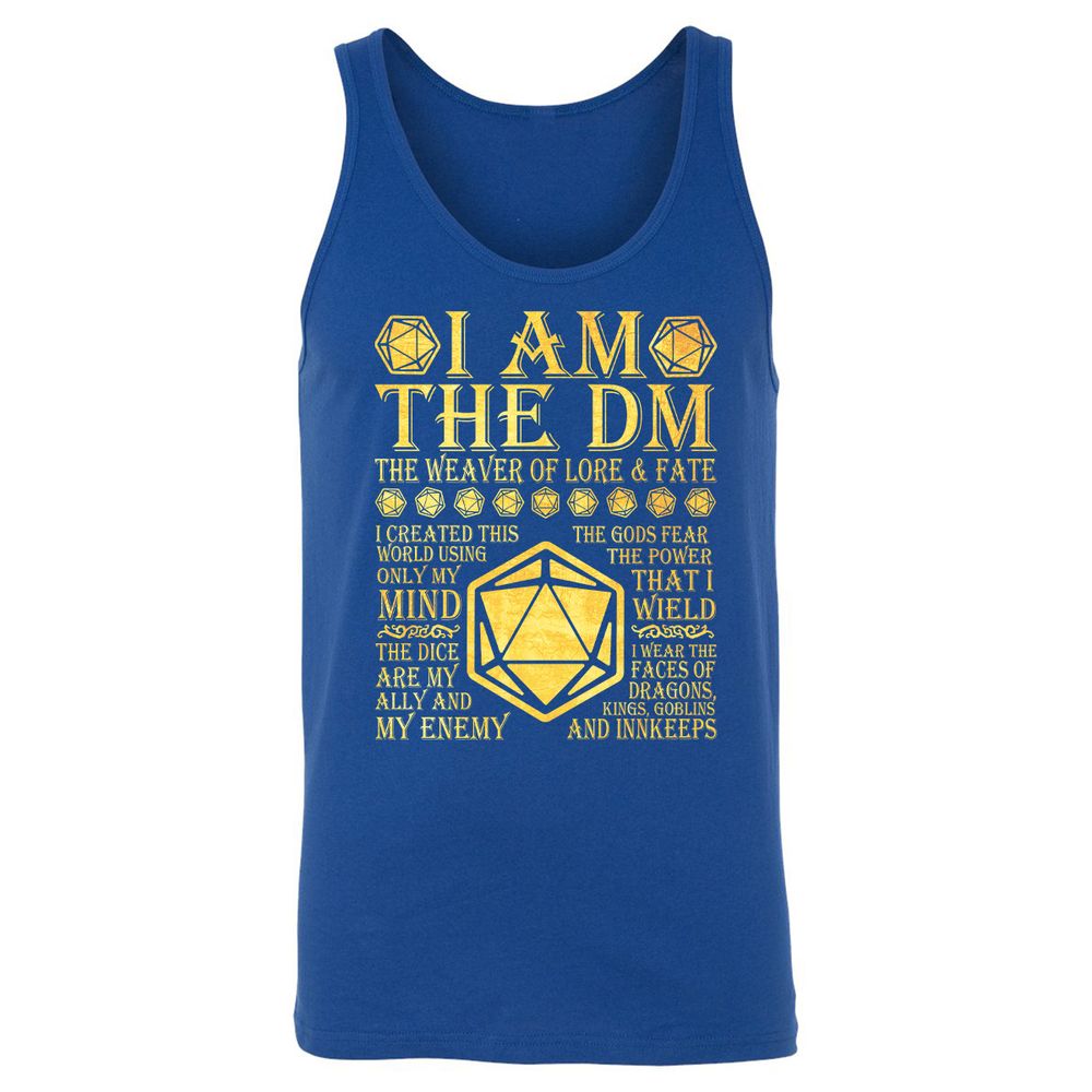 I Am The DM Unisex Jersey Tank - True Royal - 13
