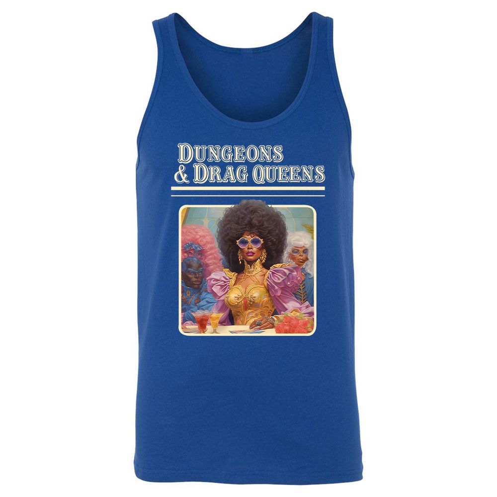 Dungeons & Drag Queens Unisex Jersey Tank - True Royal - 13