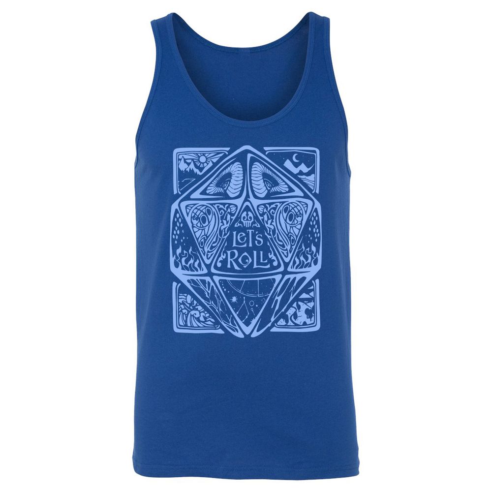 Let's Roll Unisex Jersey Tank - True Royal - 13