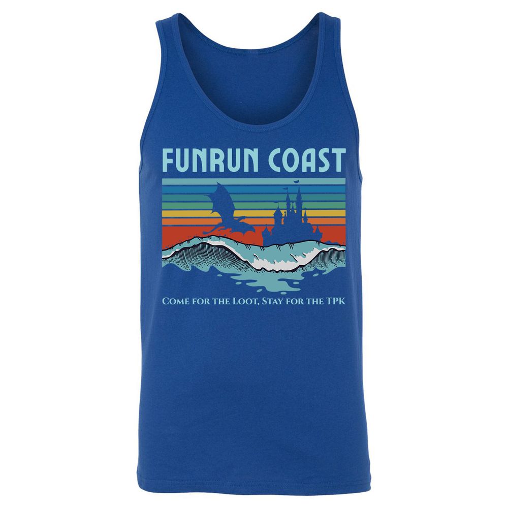 FUNRUN COAST Unisex Jersey Tank - True Royal - 13