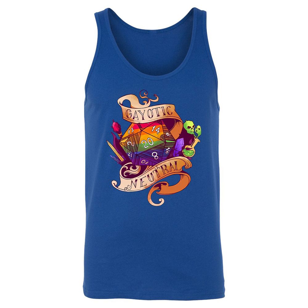 Gayotic Neutral Unisex Jersey Tank - True Royal - 13