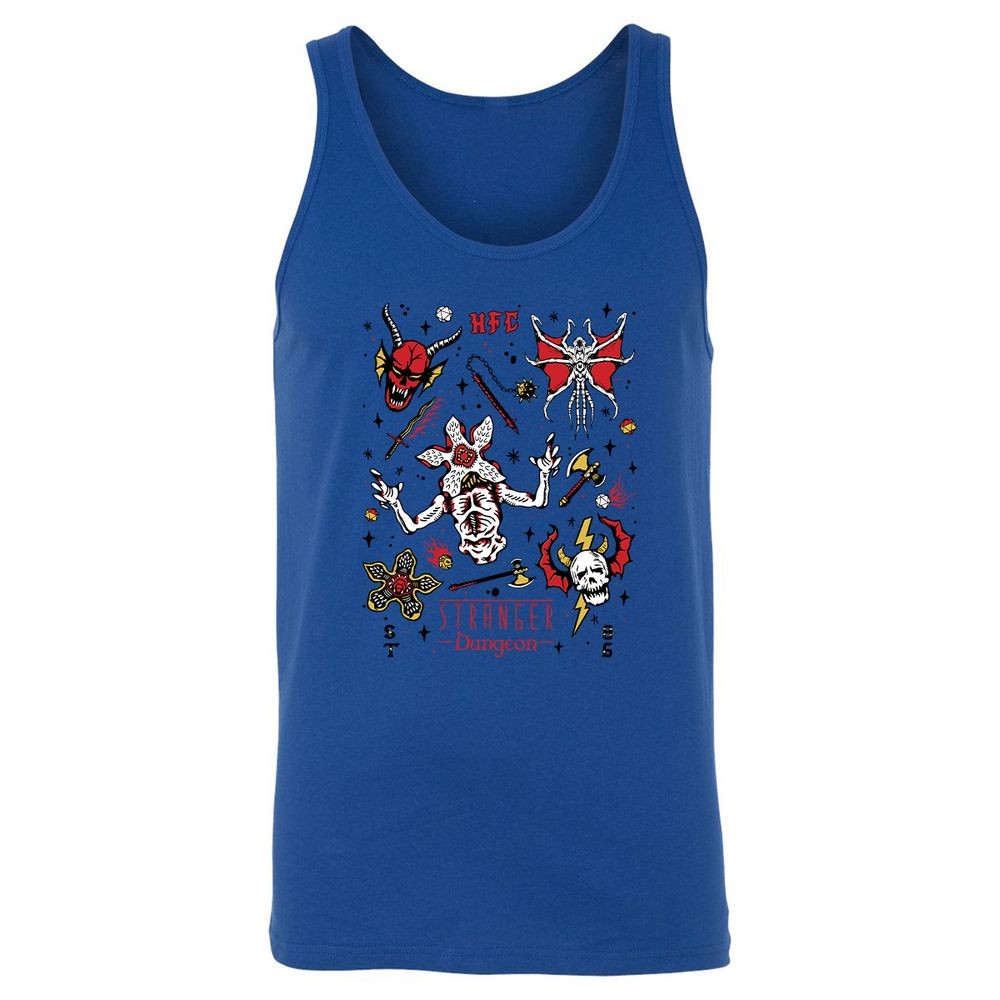 STRANGER DUNGEON Unisex Jersey Tank - True Royal - 13