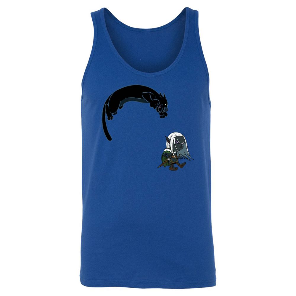 Drizzt And Guenhwyvar Unisex Jersey Tank - True Royal - 13