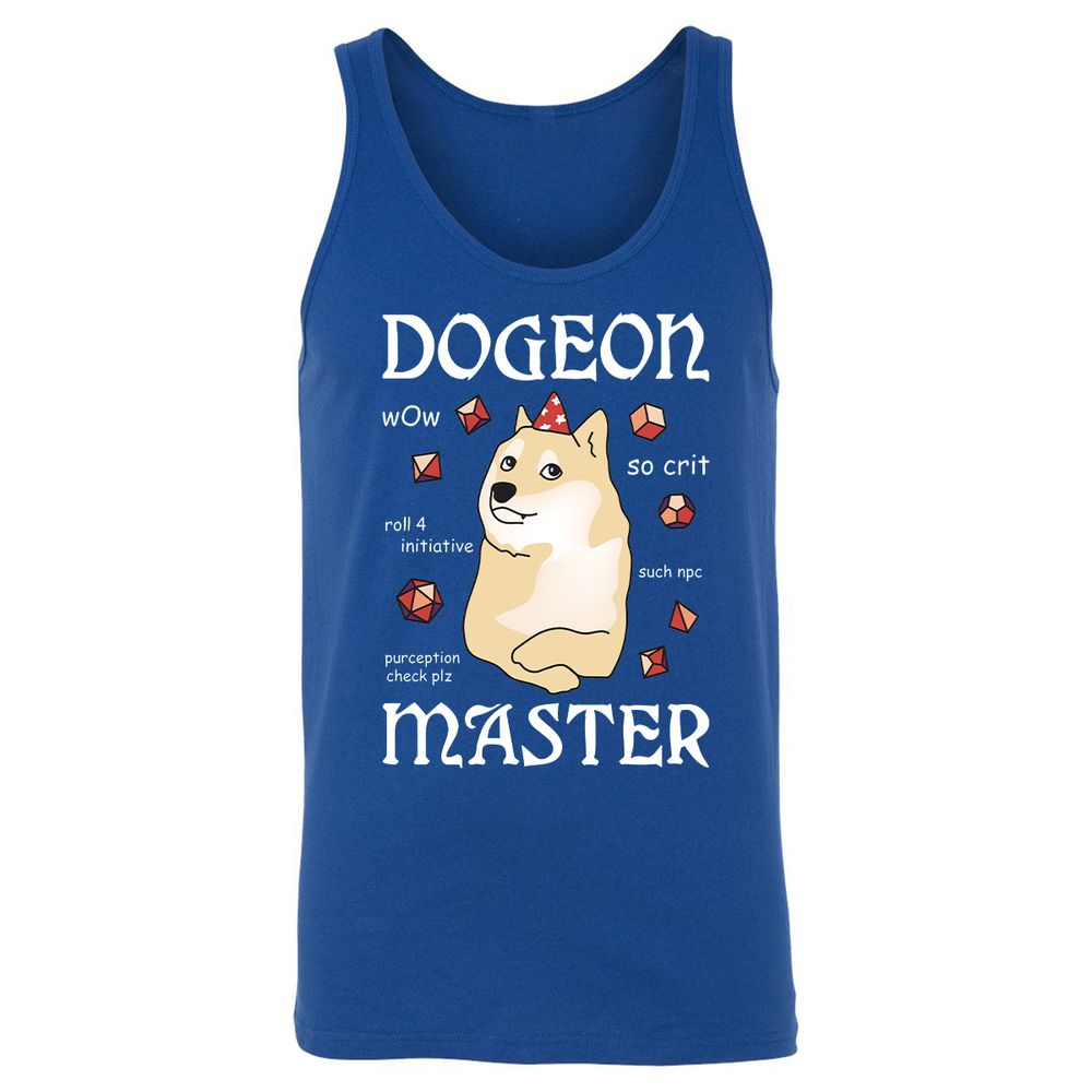 Dogeon Master Unisex Jersey Tank - True Royal - 13