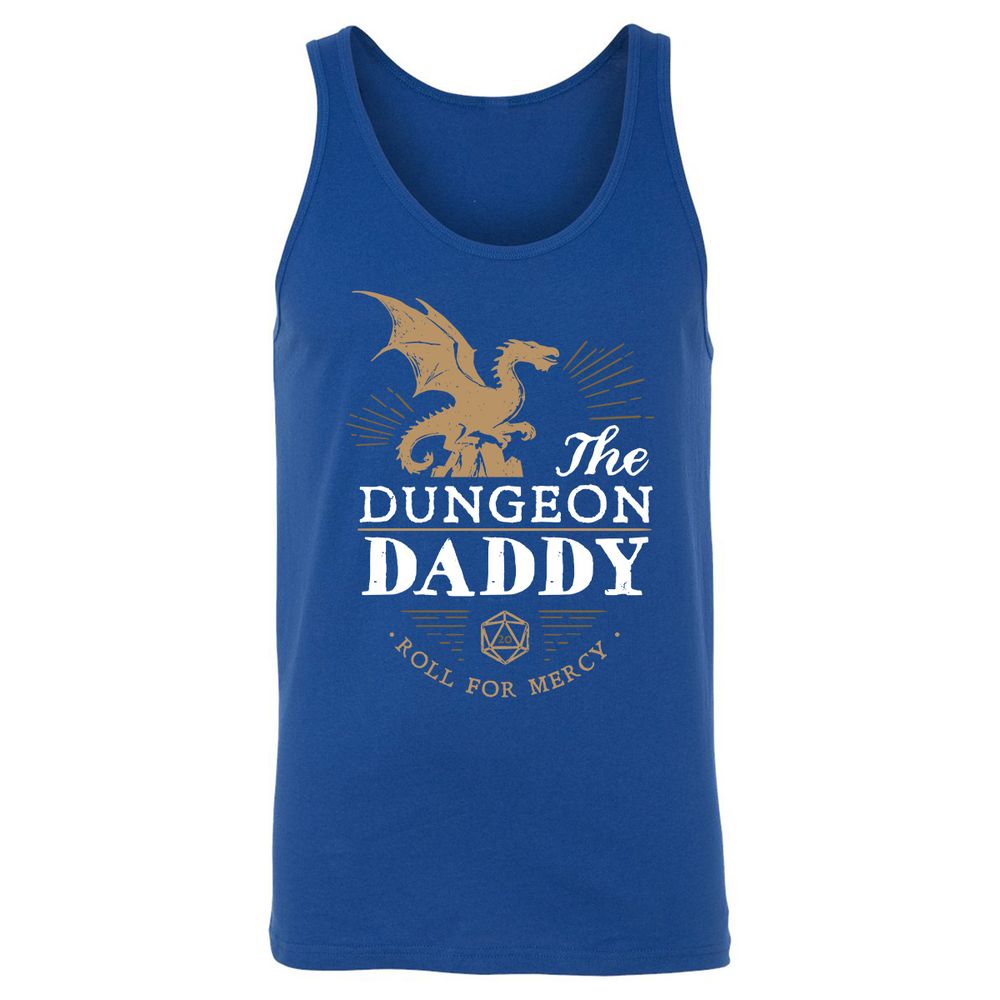 Dungeon Daddy Roll For Mercy Unisex Jersey Tank - True Royal - 13