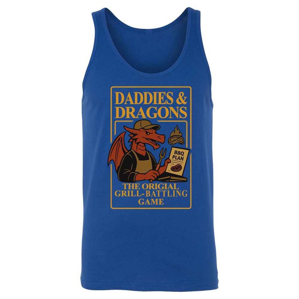 Daddies & Dragons Unisex Jersey Tank - True Royal - 13