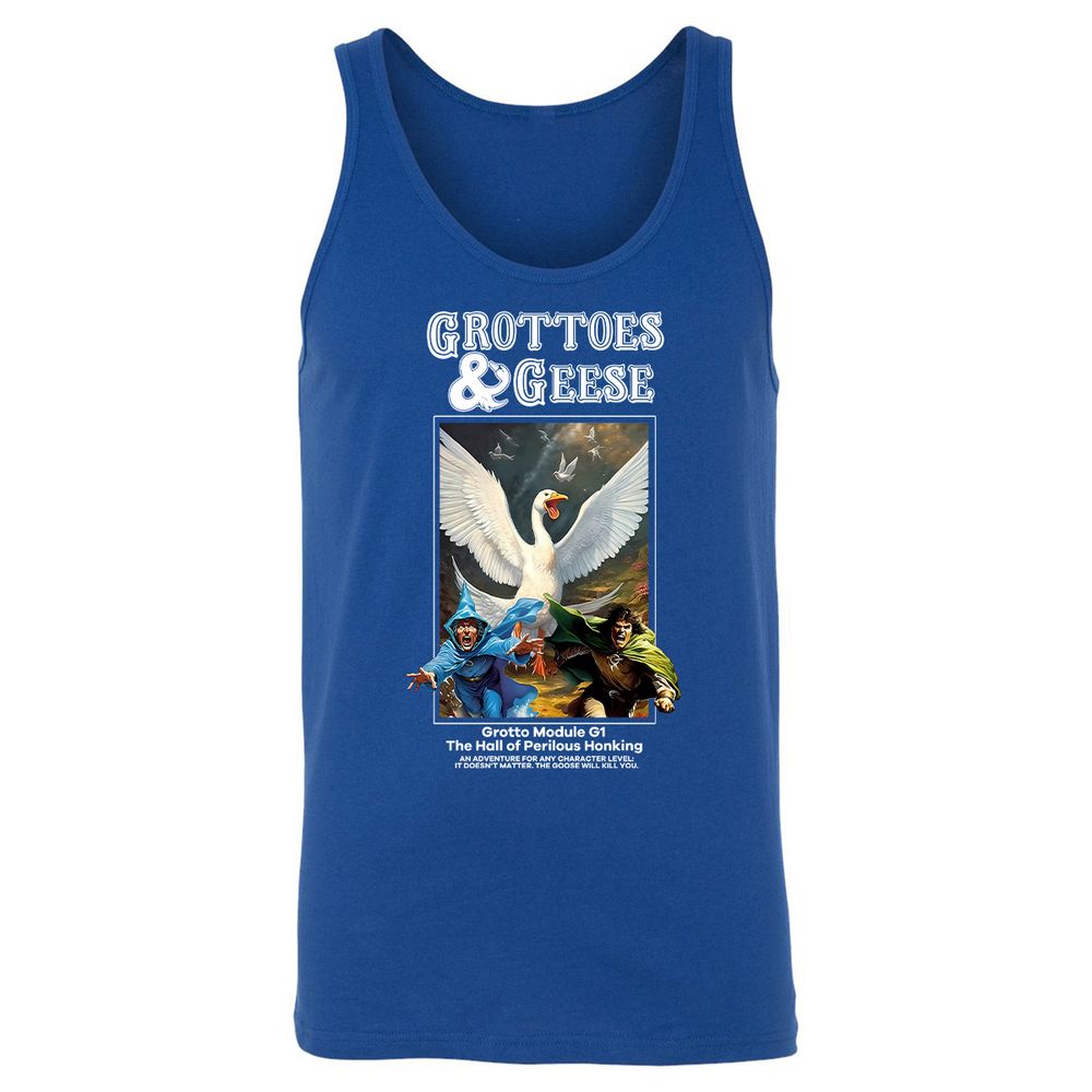 Grottoes & Geese Unisex Jersey Tank - True Royal - 13
