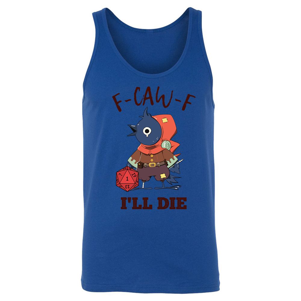 Unisex Jersey Tank - White - True Royal - 13
