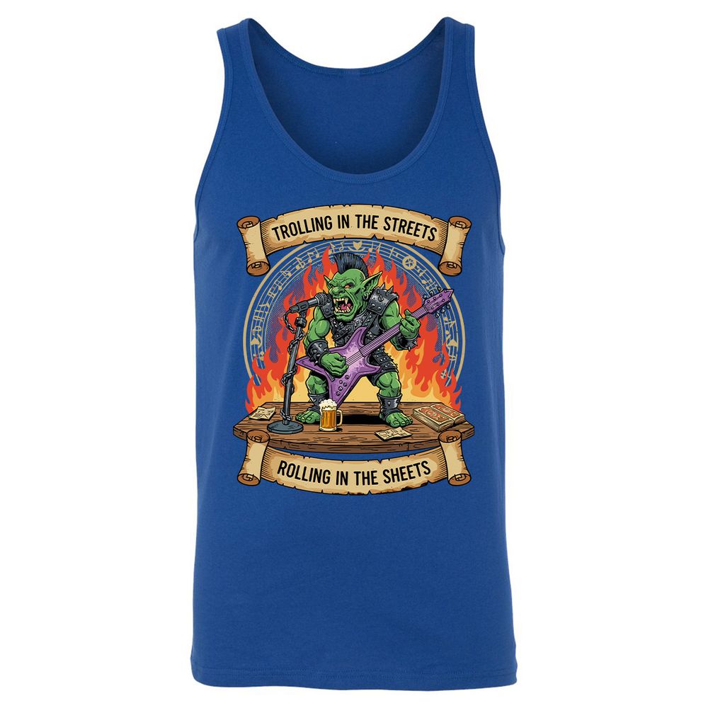 Trolling in the Streets Unisex Jersey Tank - True Royal - 13