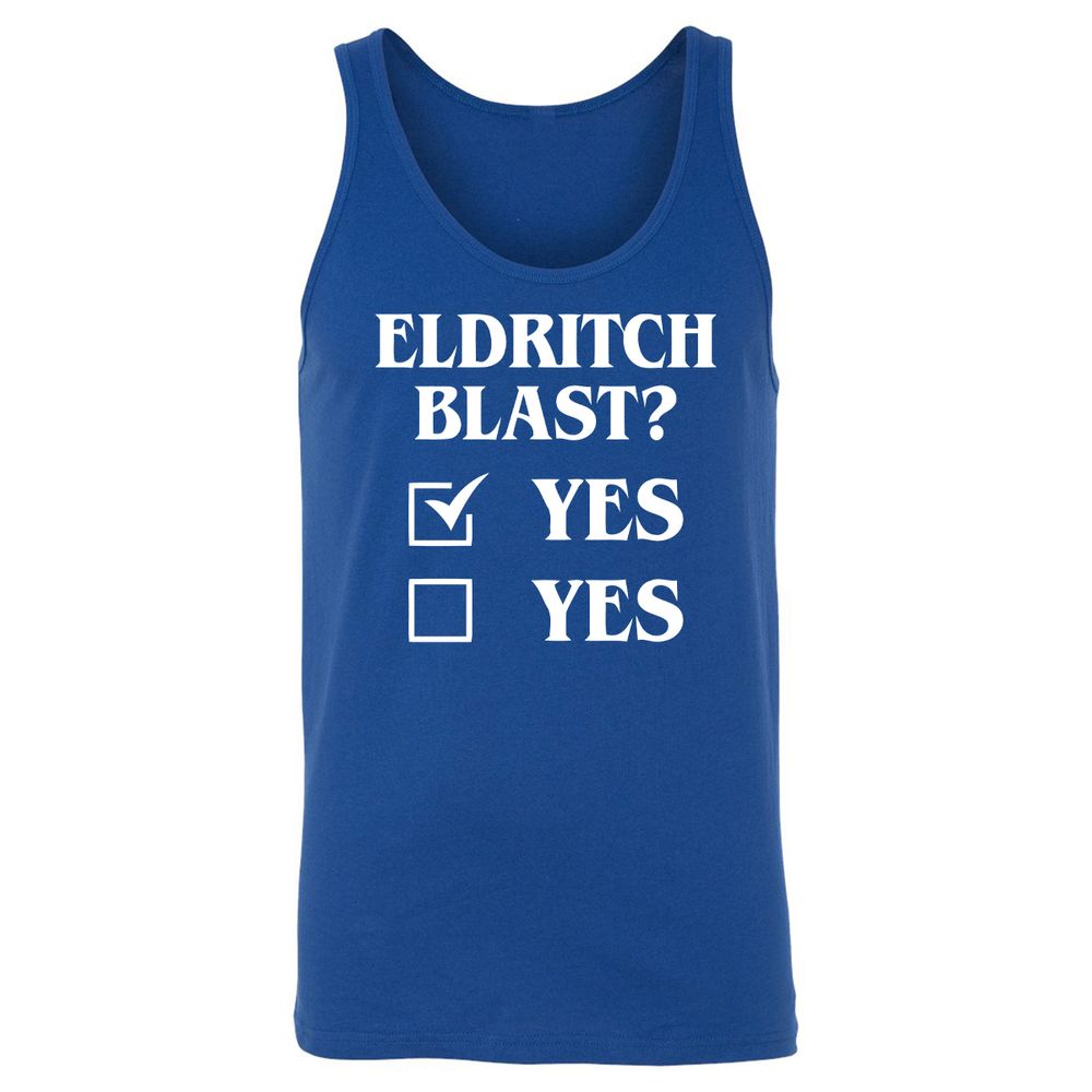 Eldritch Blast Yes Unisex Jersey Tank - True Royal - 13