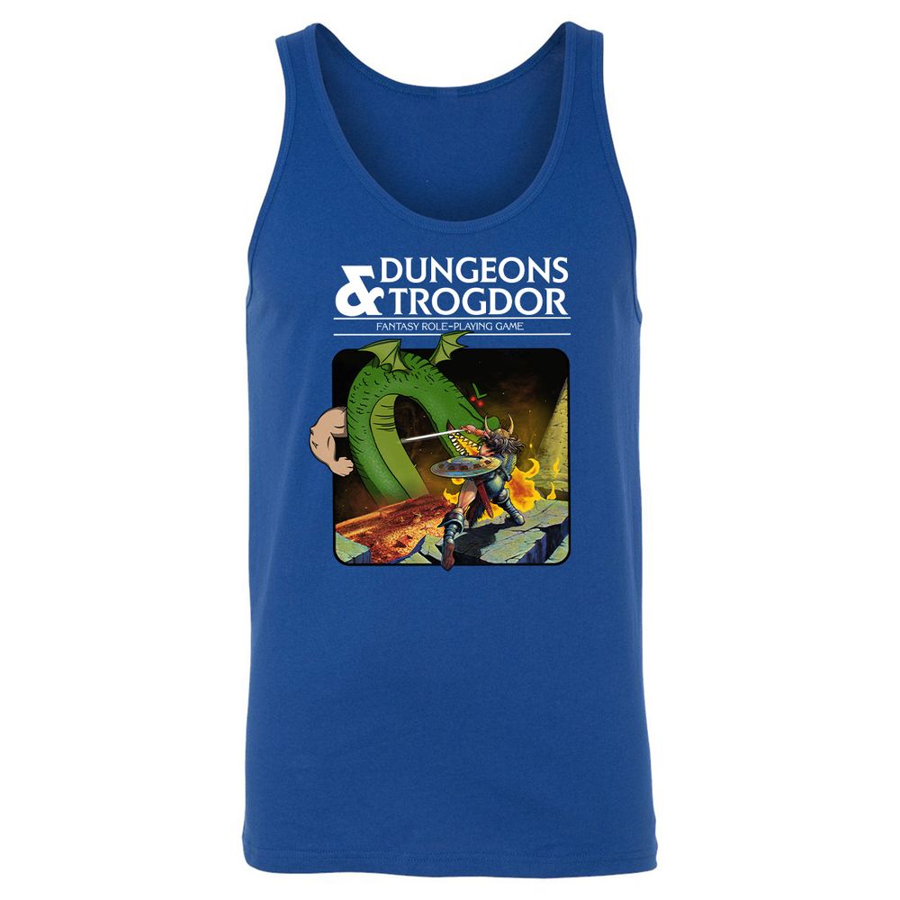 Trogdor Unisex Jersey Tank - True Royal - 13