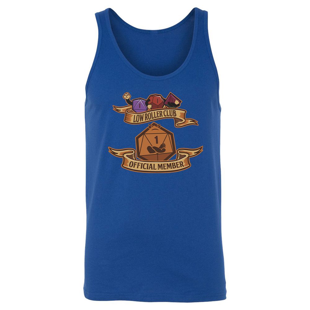 Low Roller Club Unisex Jersey Tank - True Royal - 13