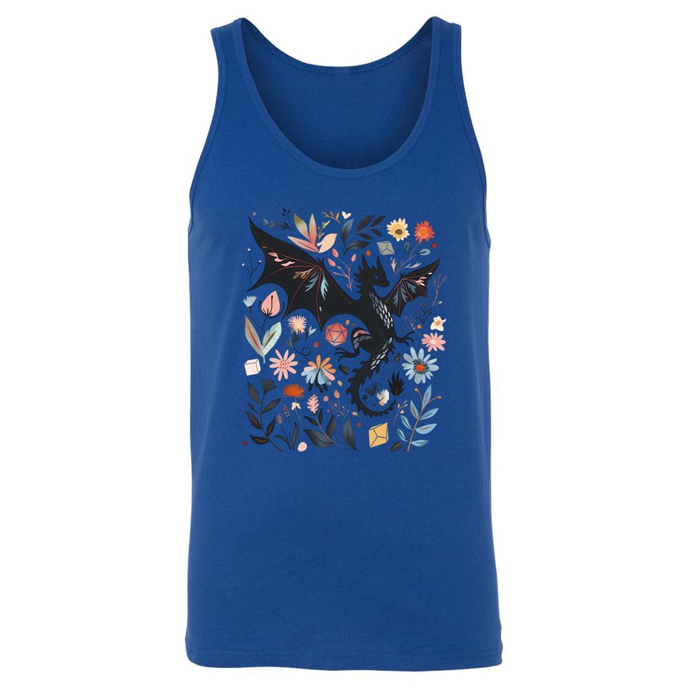 Floral DnD Dragon - True Royal - 13