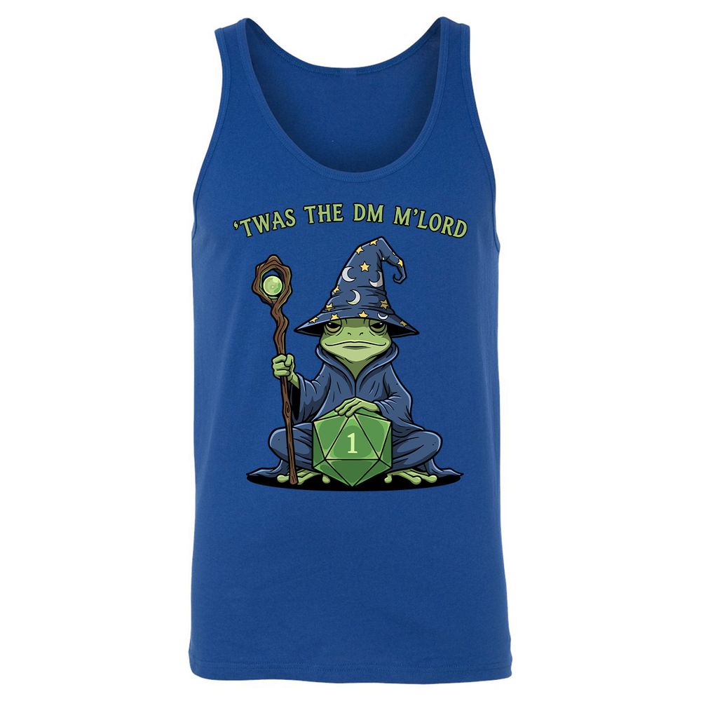 Twas the DM M’lord Unisex Jersey Tank - True Royal - 13