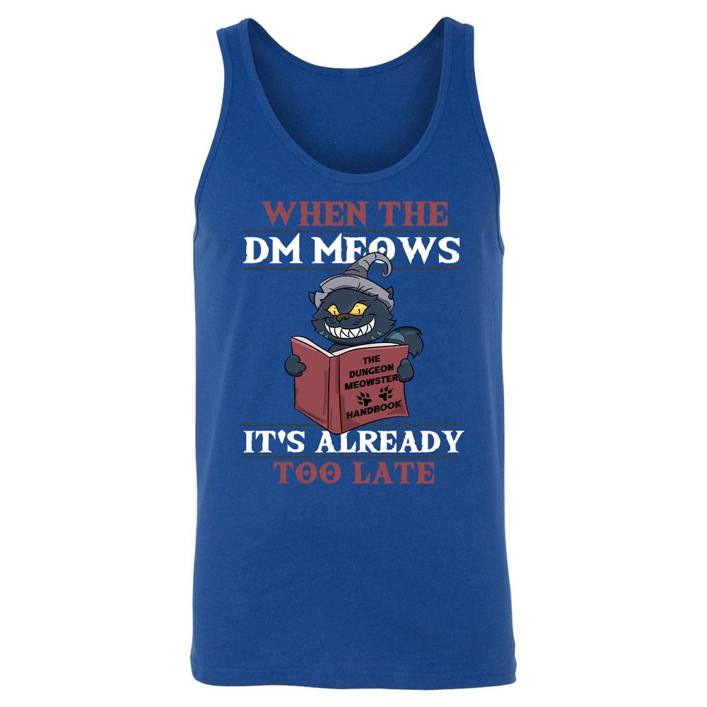 When The DM Meow Unisex Jersey Tank - True Royal - 13
