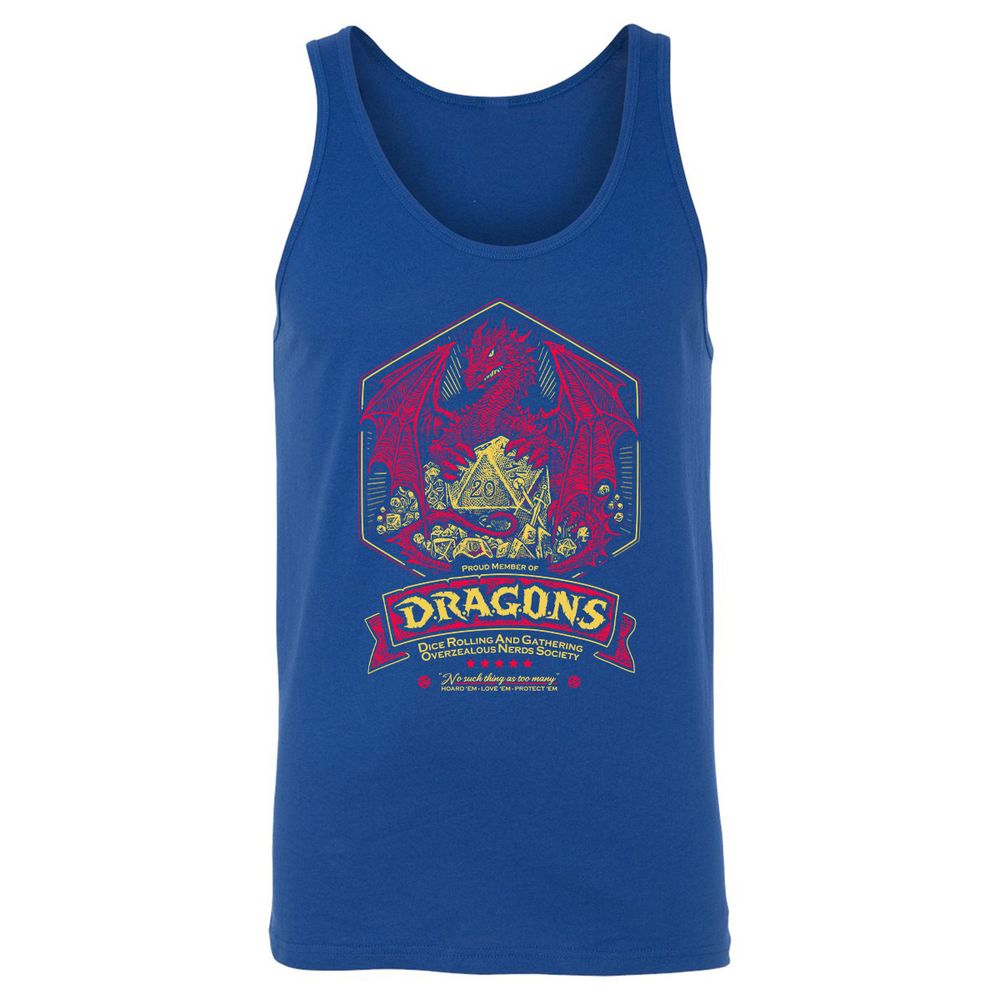 Fantasy Dragon With Dice - True Royal - 13