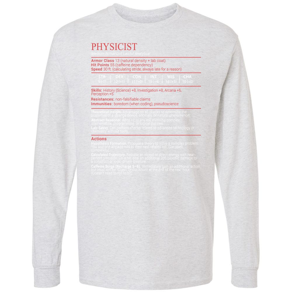 Physicist Stats Block - Ash - 14