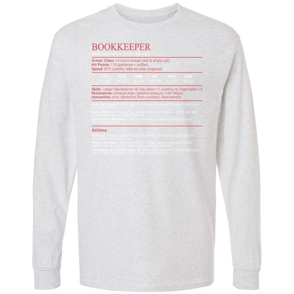 Bookkeepper Stats Block - Ash - 14