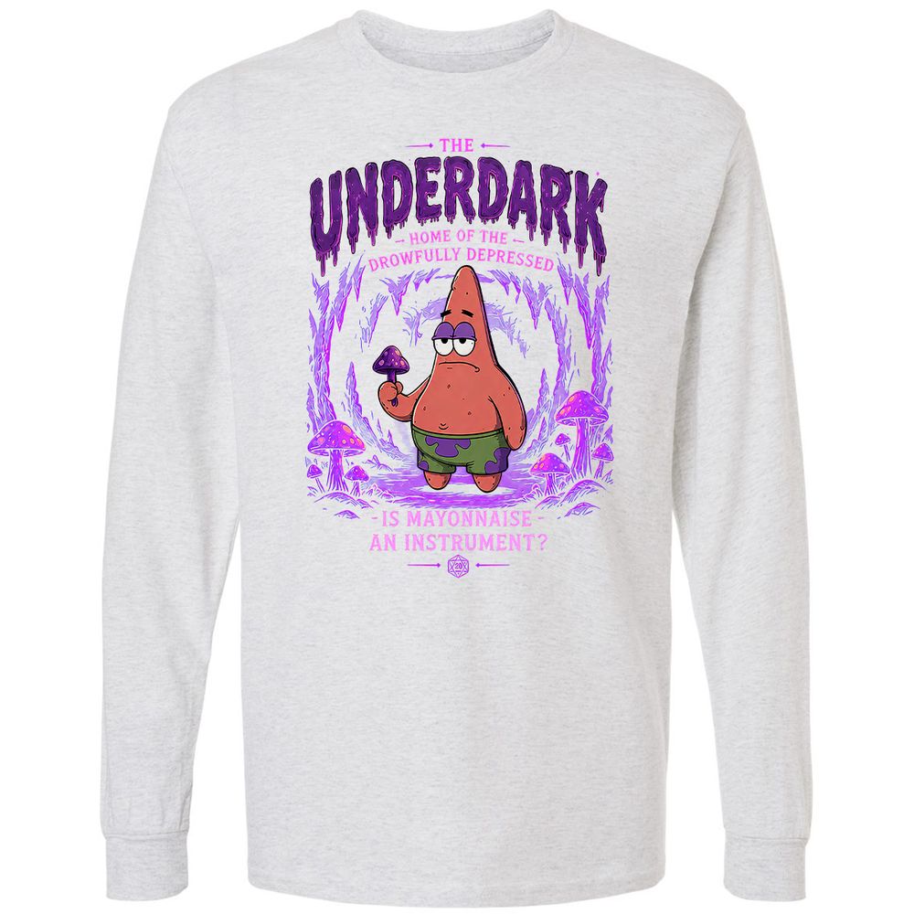 The Underdark Long Sleeve T-Shirt - Ash - 14