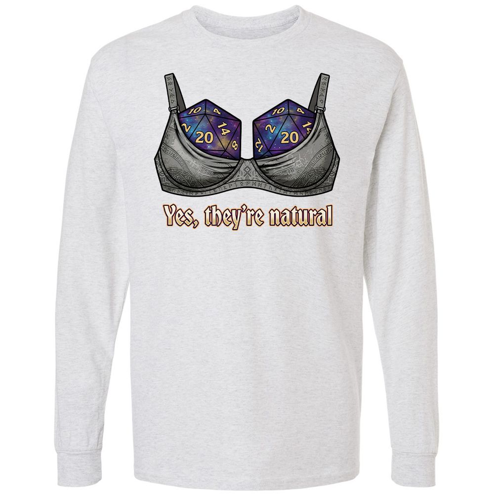 They Are Natural Nat20 Long Sleeve T-Shirt - Ash - 14