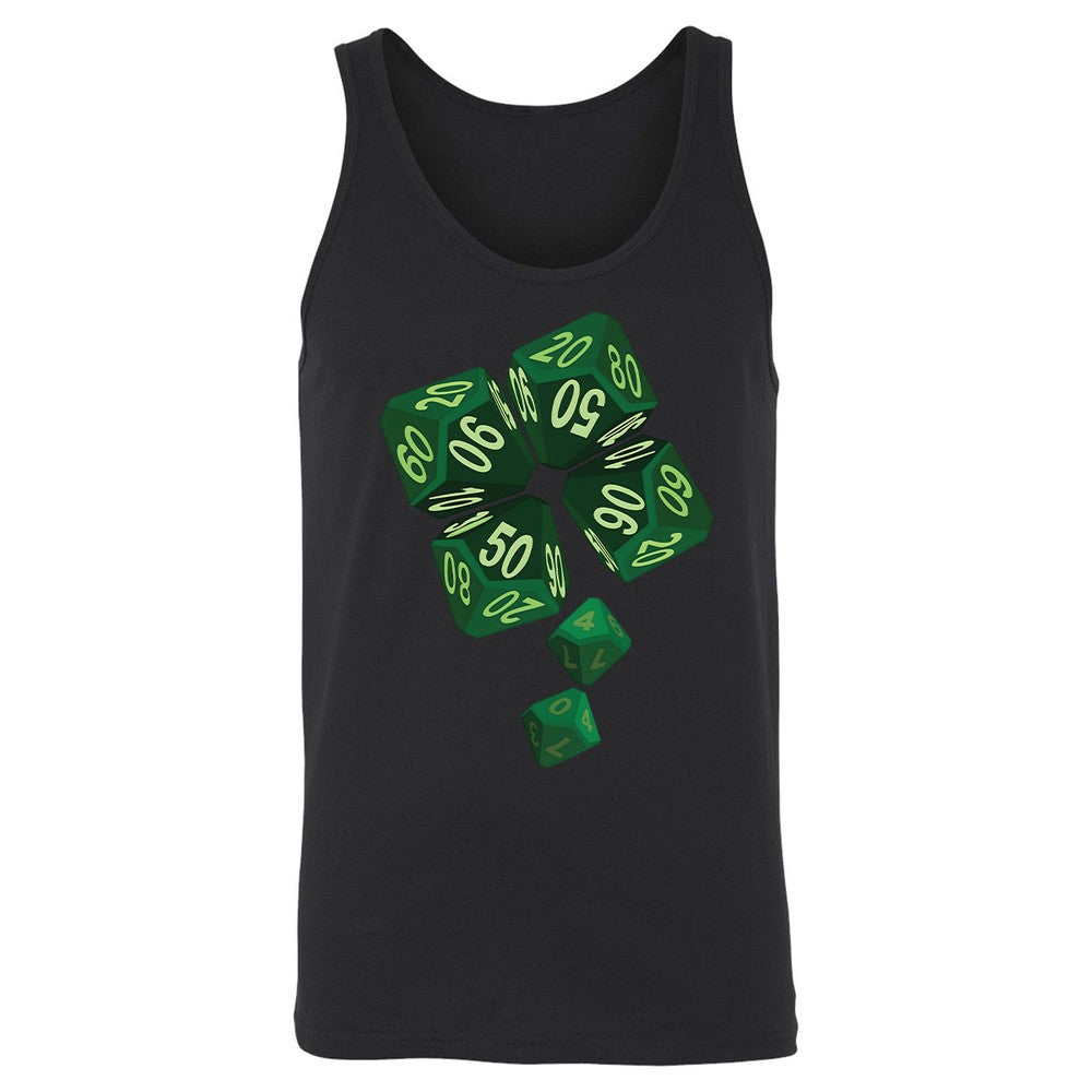 Dice Clover Unisex Jersey Tank - Black - 14