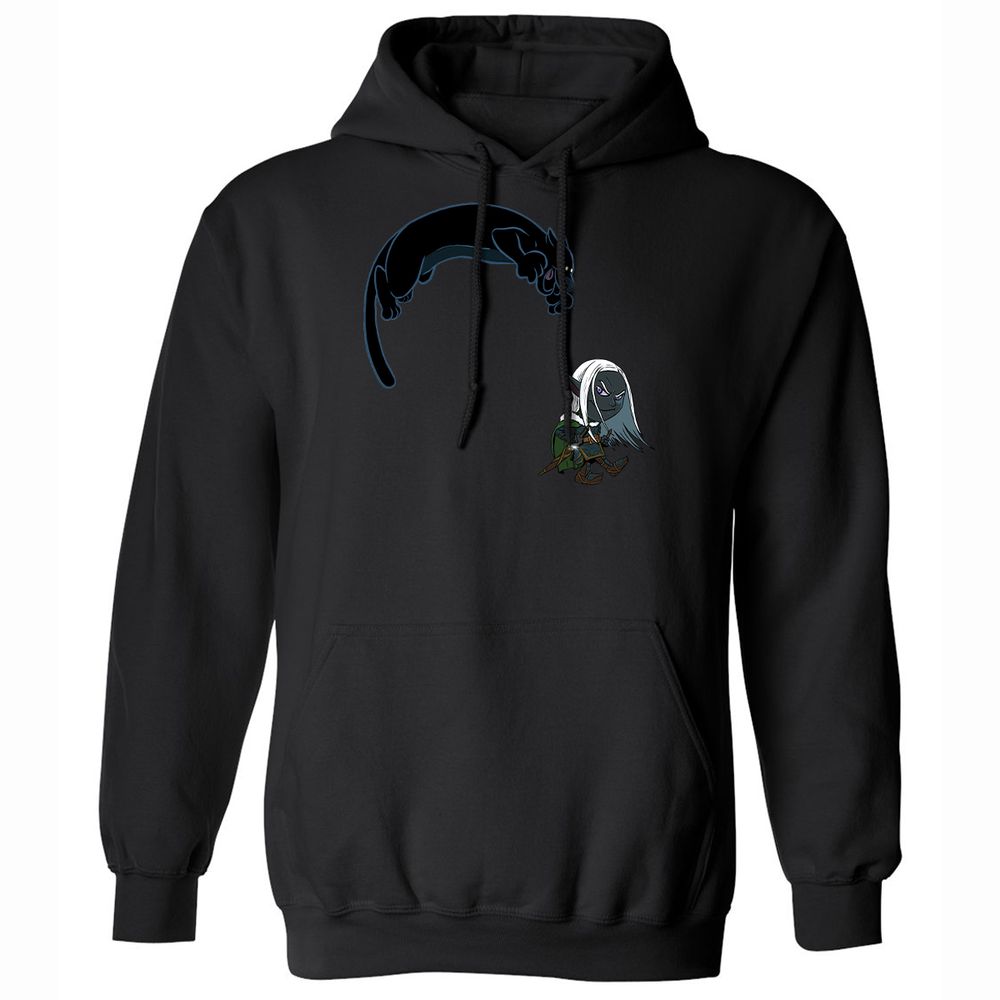 Drizzt and Guenhwyvar Classic Unisex Hoodie - Black - 14