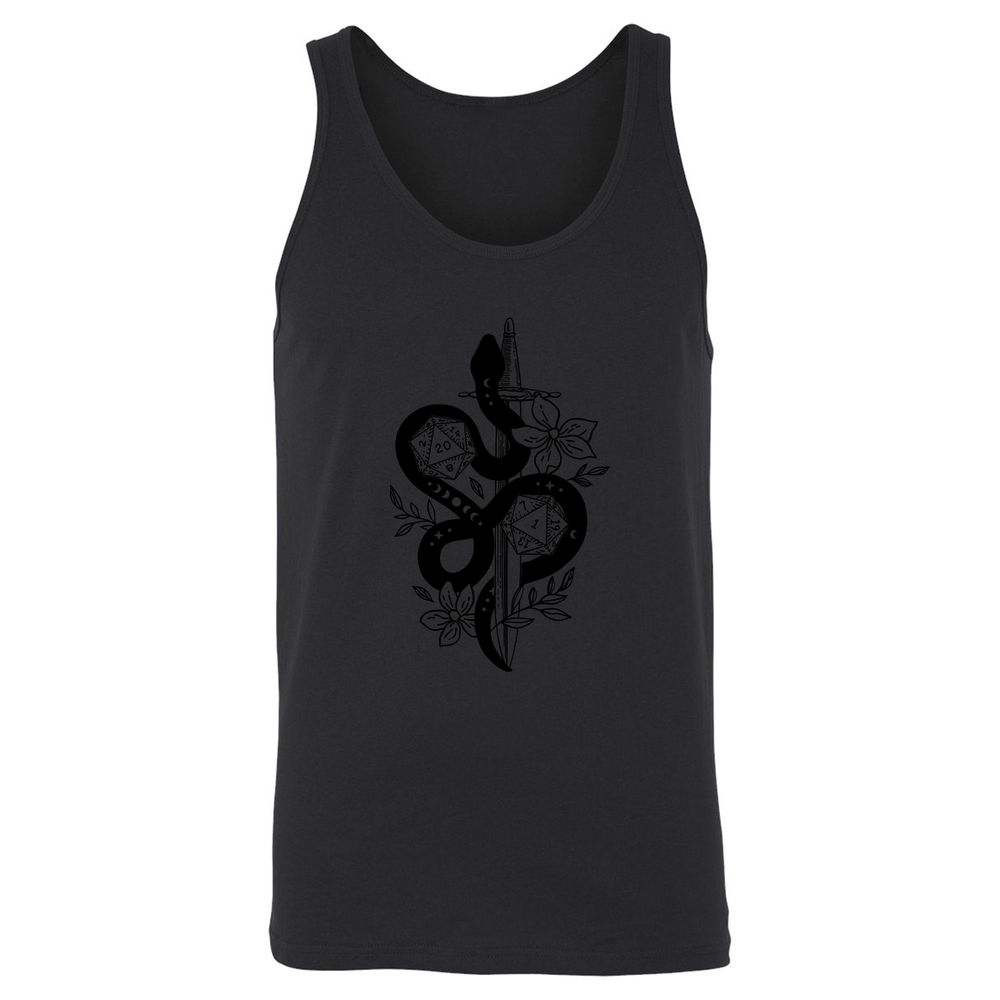 D20 Snake and Sword - Black - 14