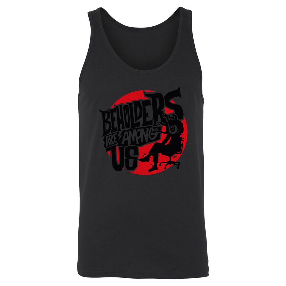 Beholders Are Among Us Unisex Jersey Tank - Black - 14