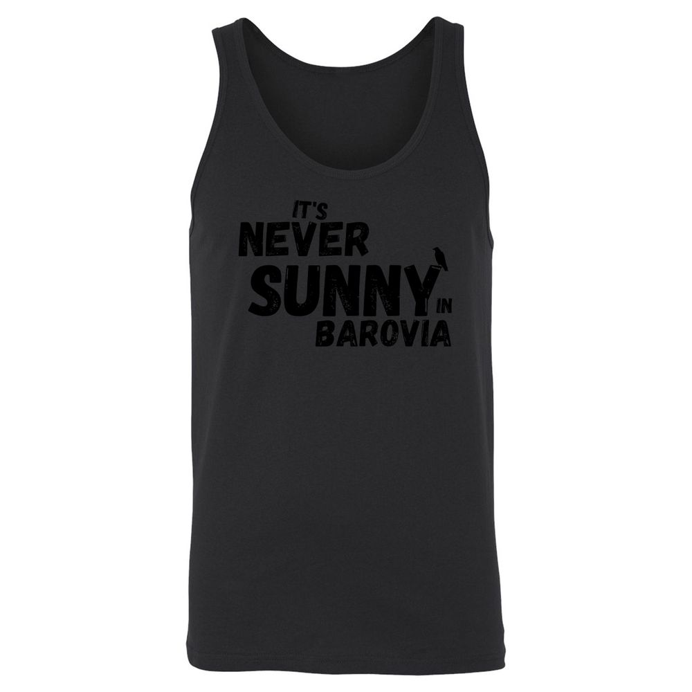It's Never Sunny In Barovia Unisex Jersey Tank - Black - 14