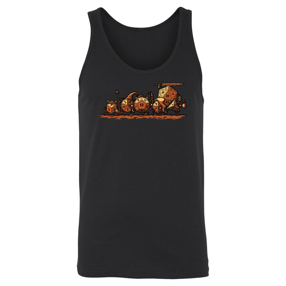 Fellowship Of The Dices Unisex Jersey Tank - Black - 14