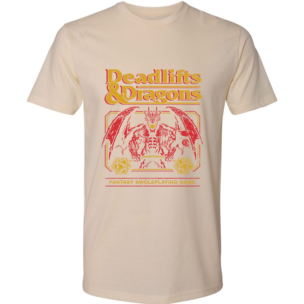Deadlifts & Dragons - Cream - 14