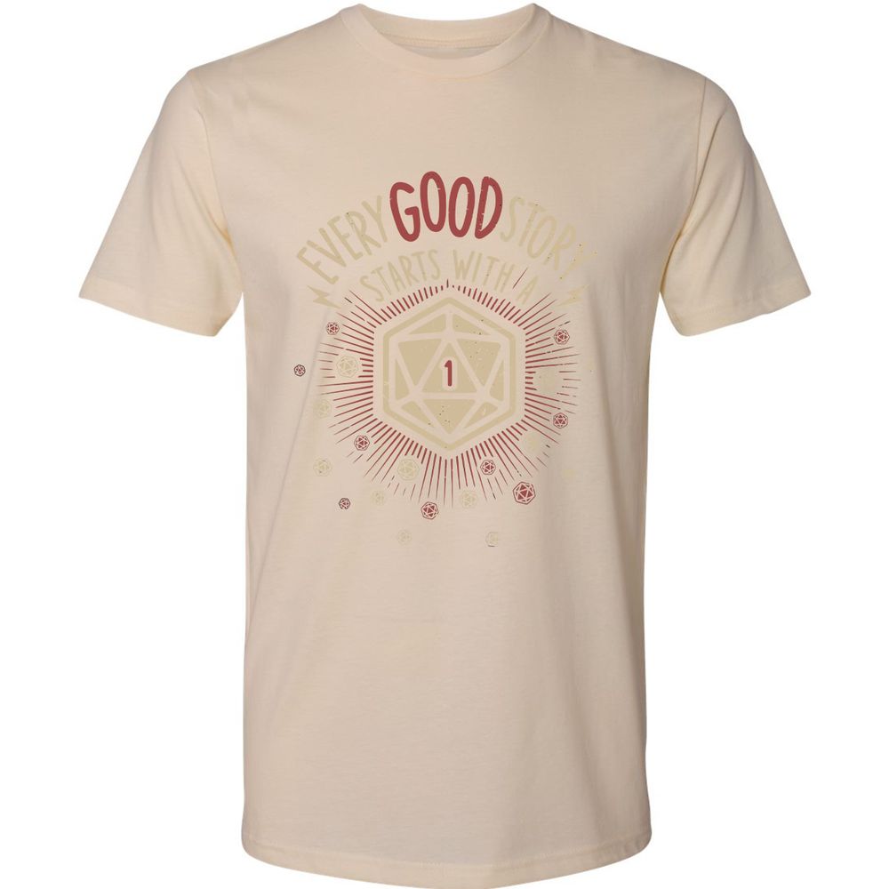 Good Story Starts With A 1 Premium Unisex T-Shirt - Cream - 14