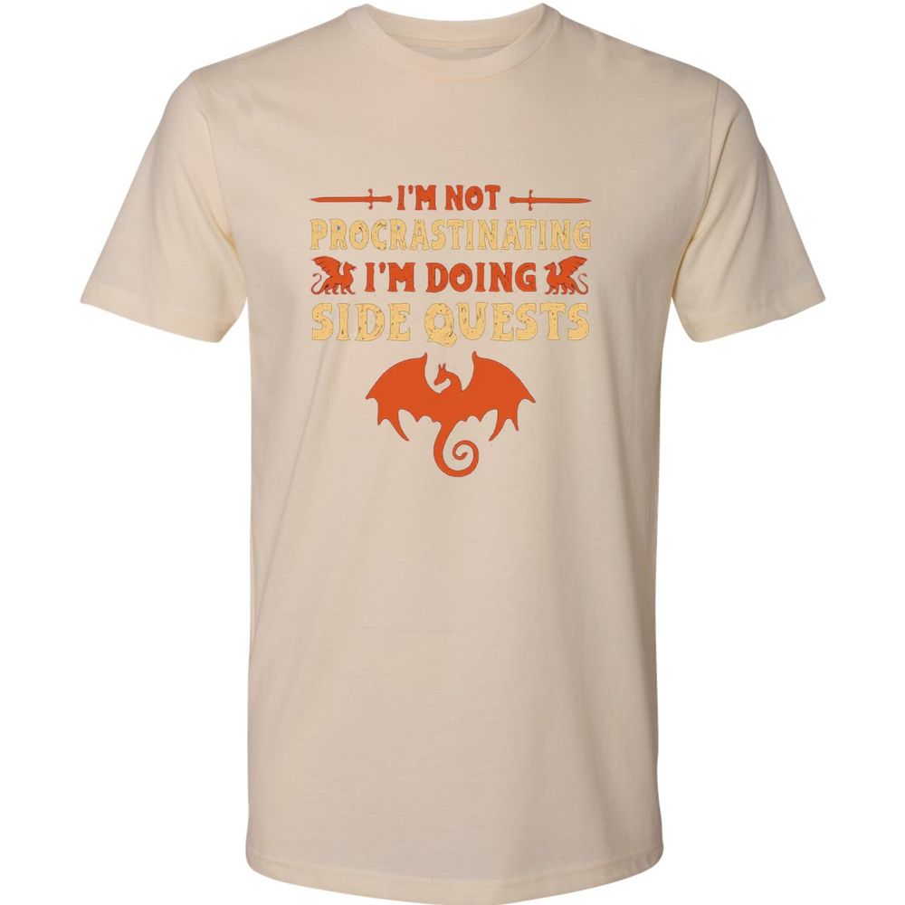 I'm Doing Side Quests Premium Unisex T-Shirt - Cream - 14