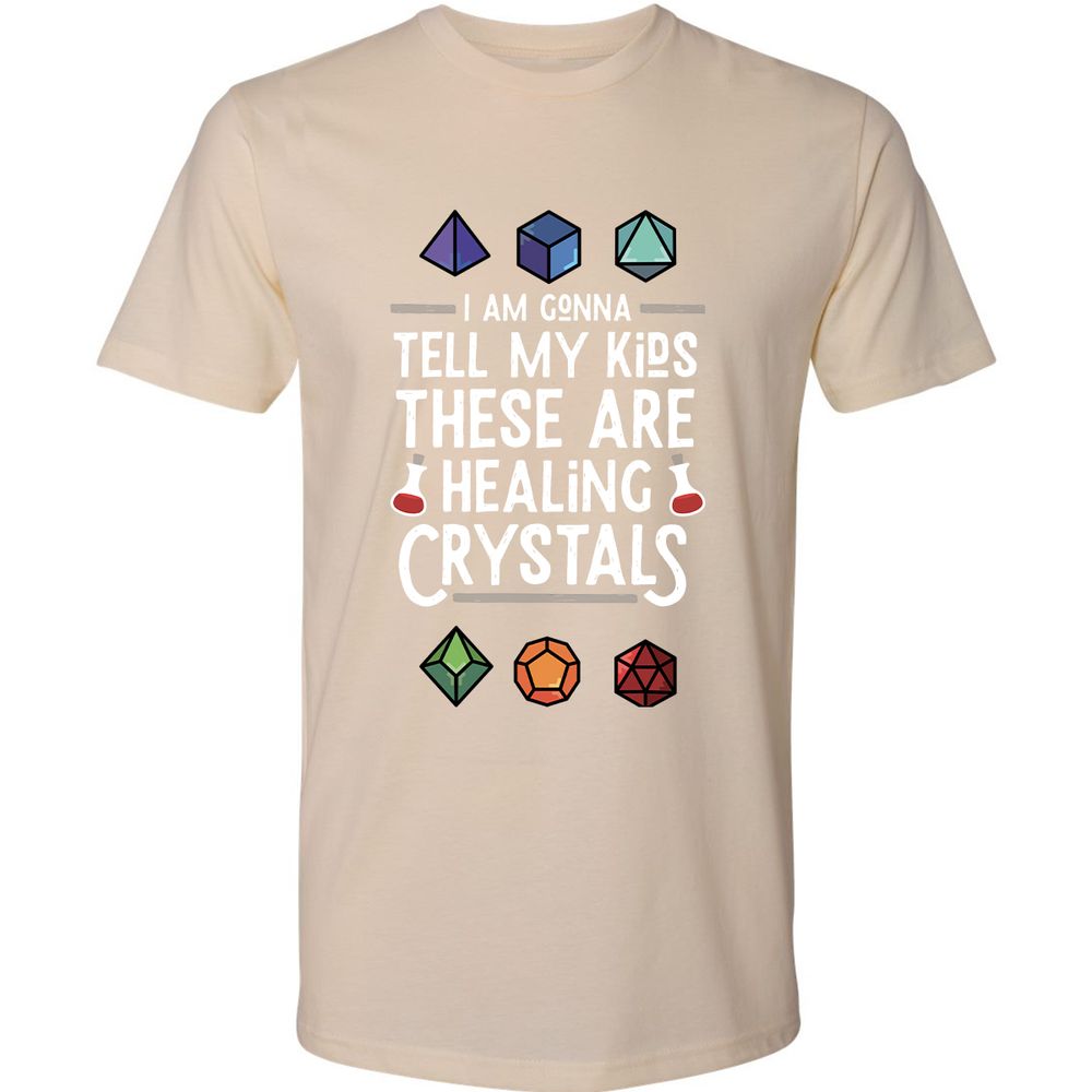 Healing Crystals Premium Unisex T-Shirt - Cream - 14