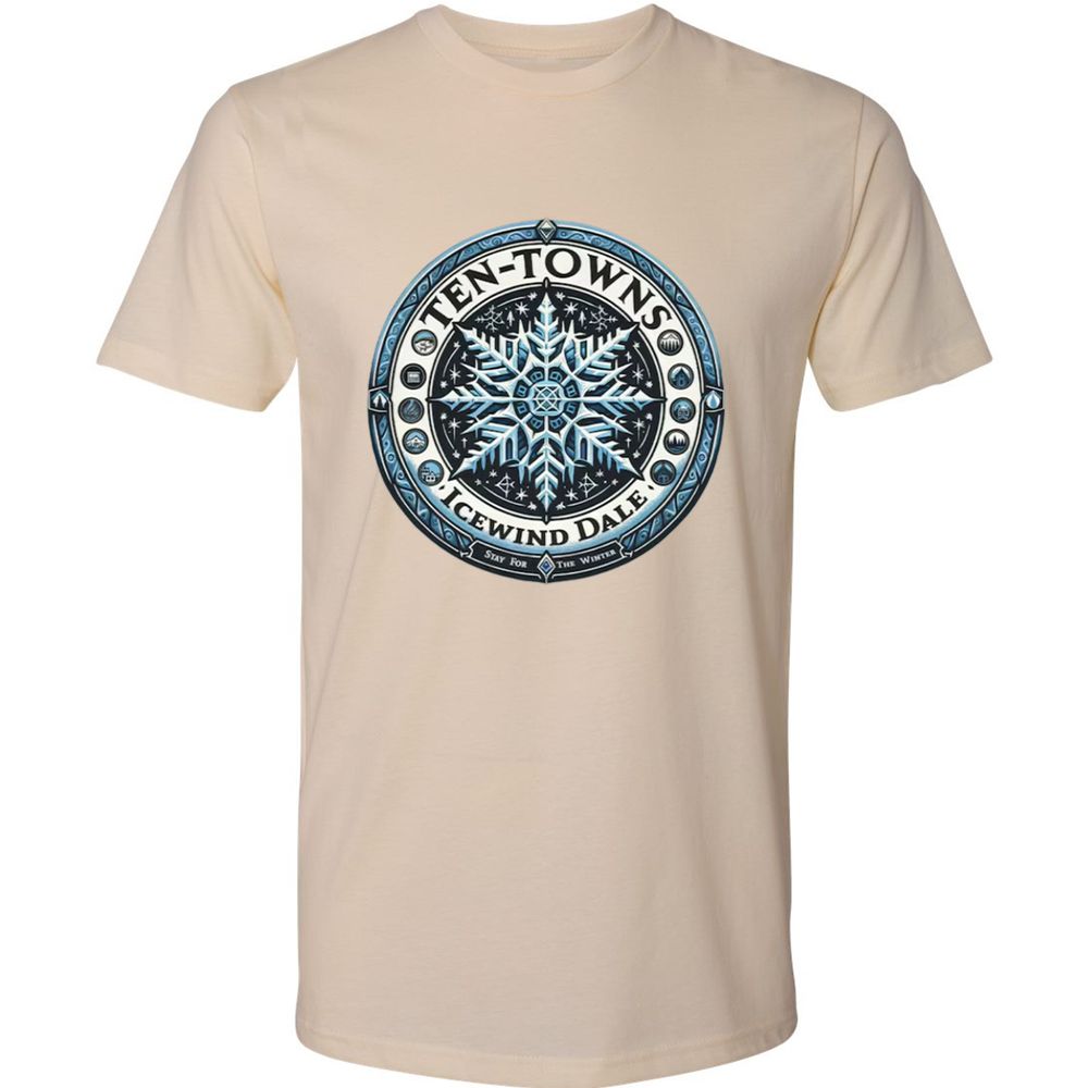 Ten-Towns Icewind Dale Premium Unisex T-Shirt - Cream - 14