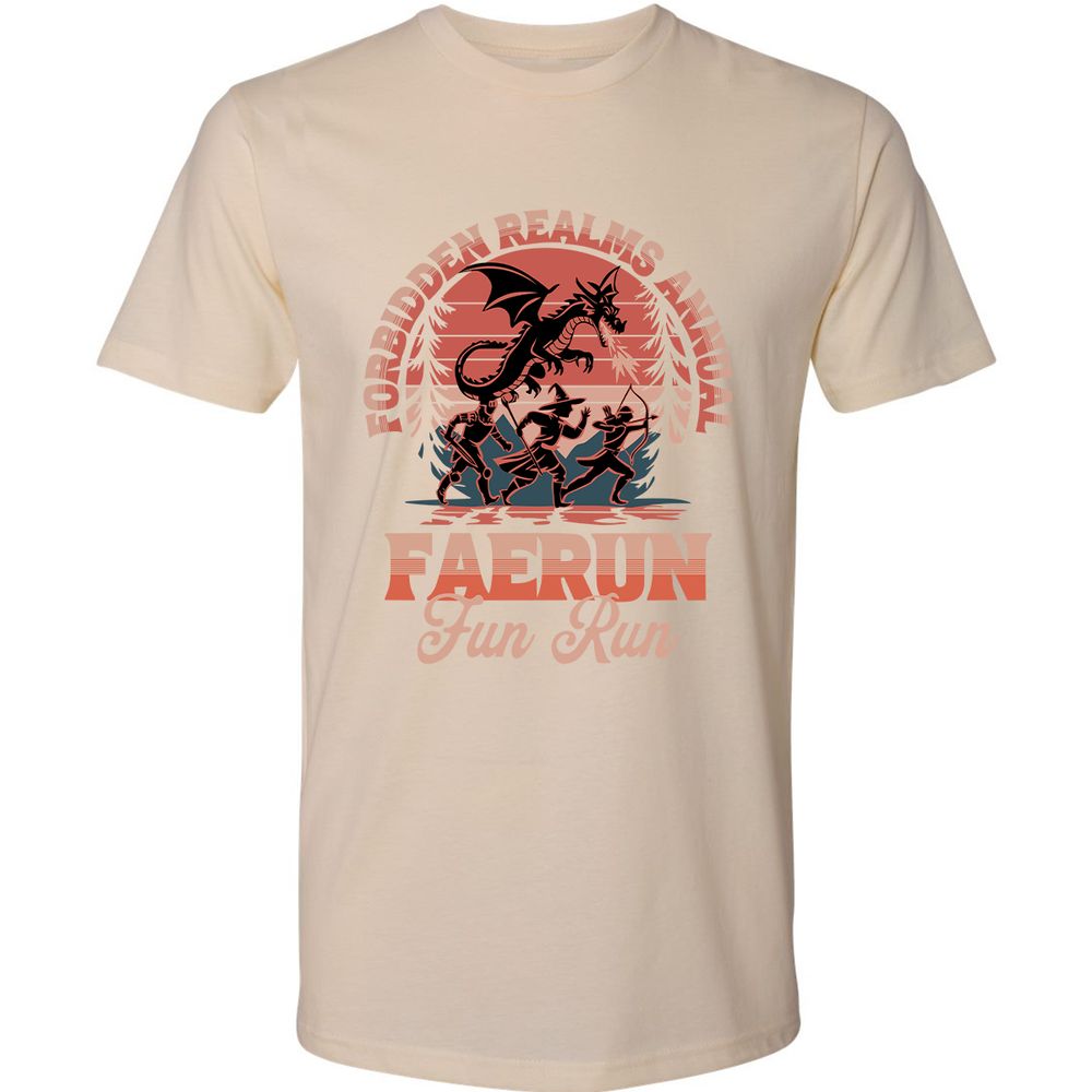 Faerun Fun Run Premium Unisex T-Shirt - Cream - 14
