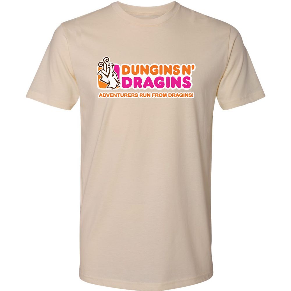 Dungins & Dragins Premium Unisex T-Shirt - Cream - 14