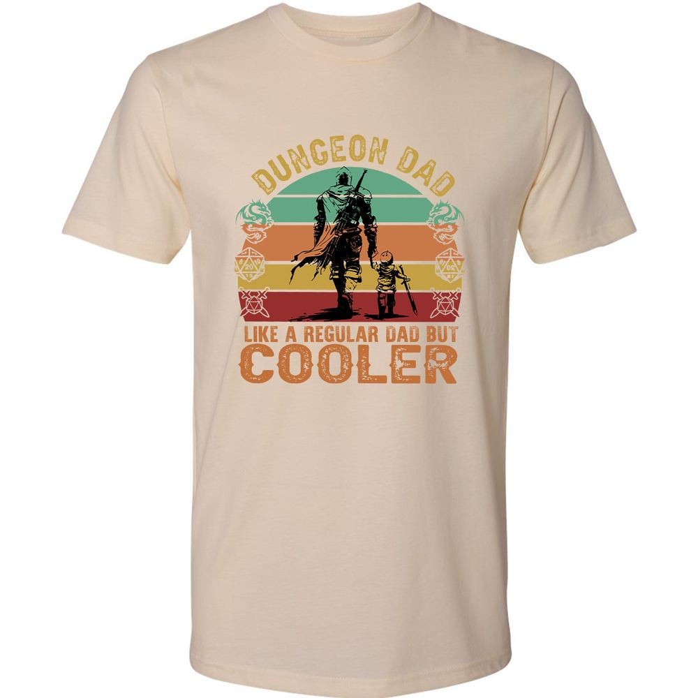 Dungeon Dad Like A Regular Dad Premium Unisex T-Shirt - Cream - 14