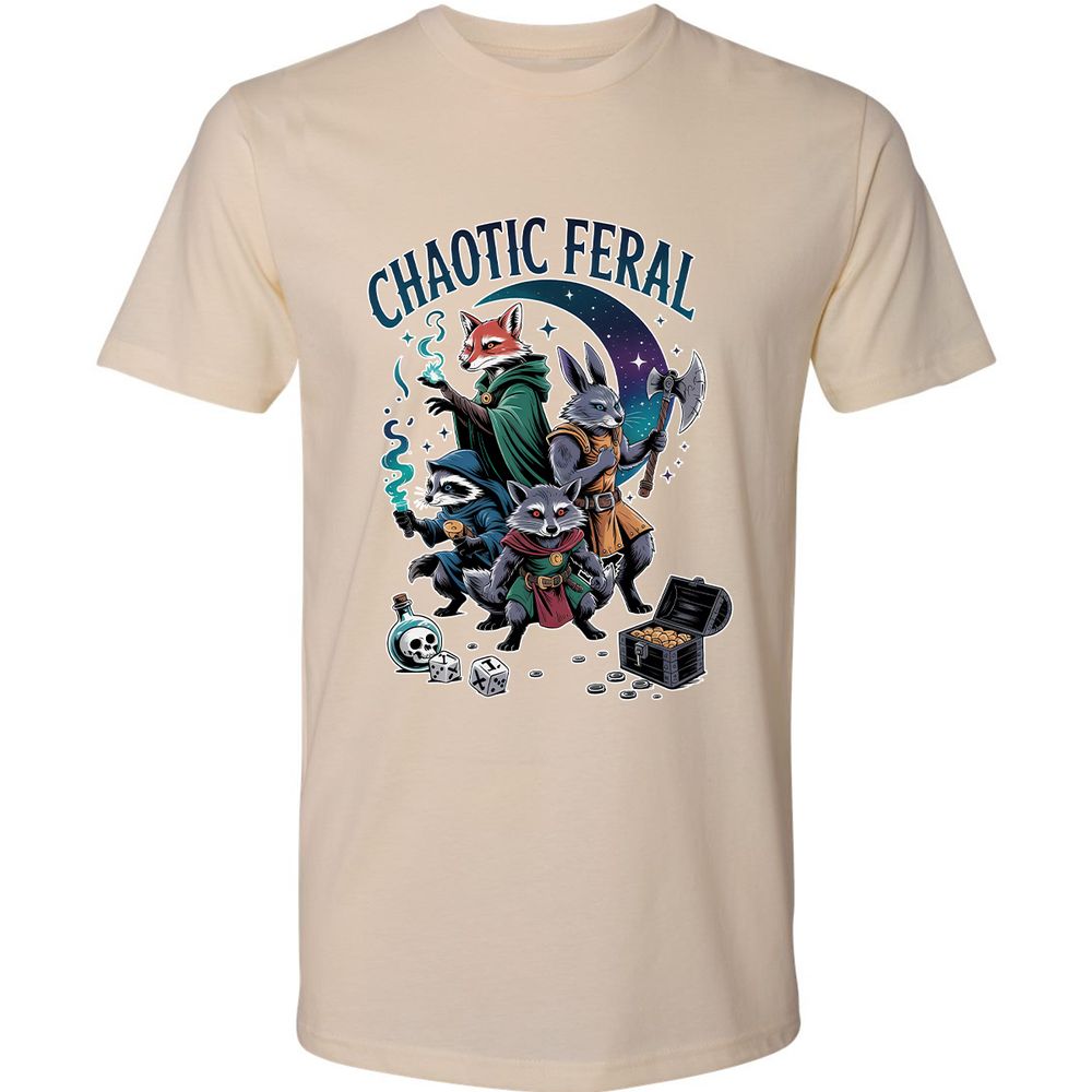 Chaotic Feral Premium Unisex T-Shirt - Cream - 14
