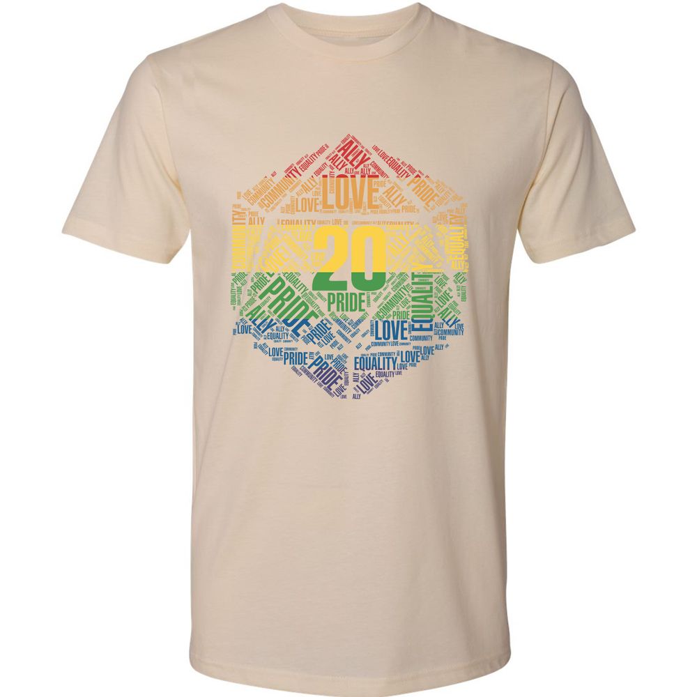 D20 Pride Premium Unisex T-Shirt - Cream - 14