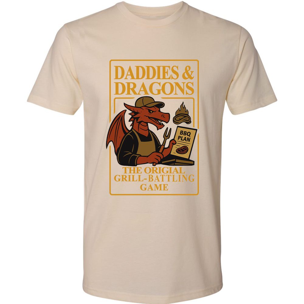 Daddies & Dragons Premium Unisex T-Shirt - Cream - 14