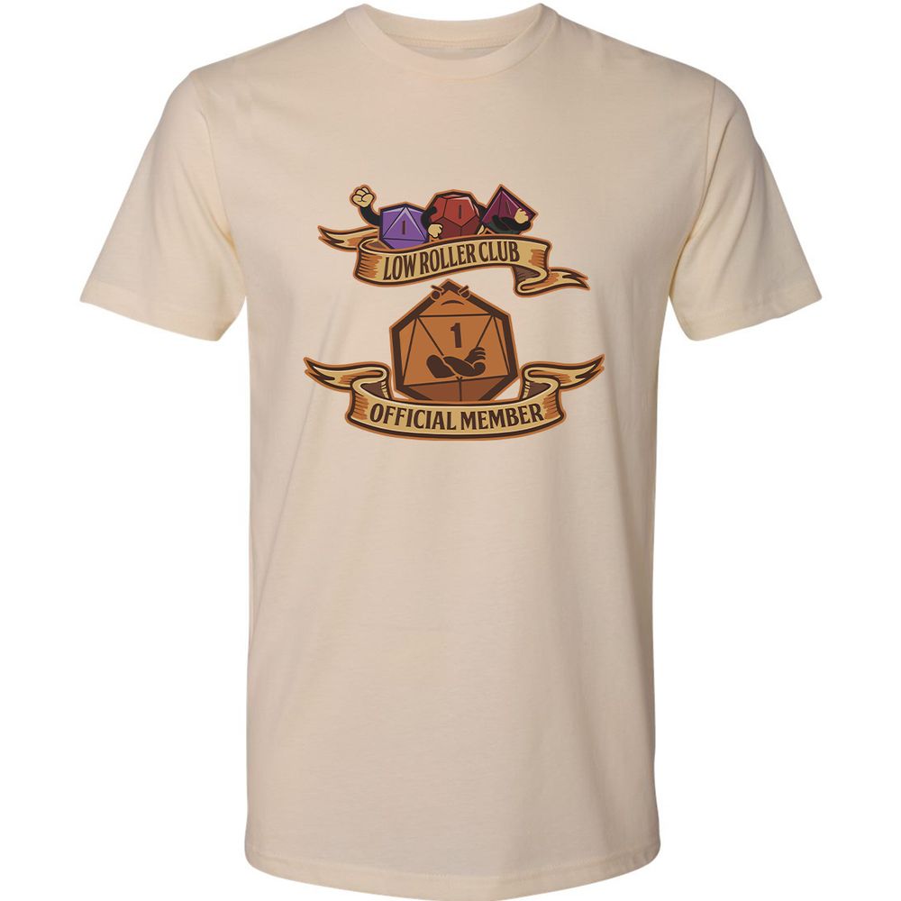 Low Roller Club Premium Unisex T-Shirt - Cream - 14