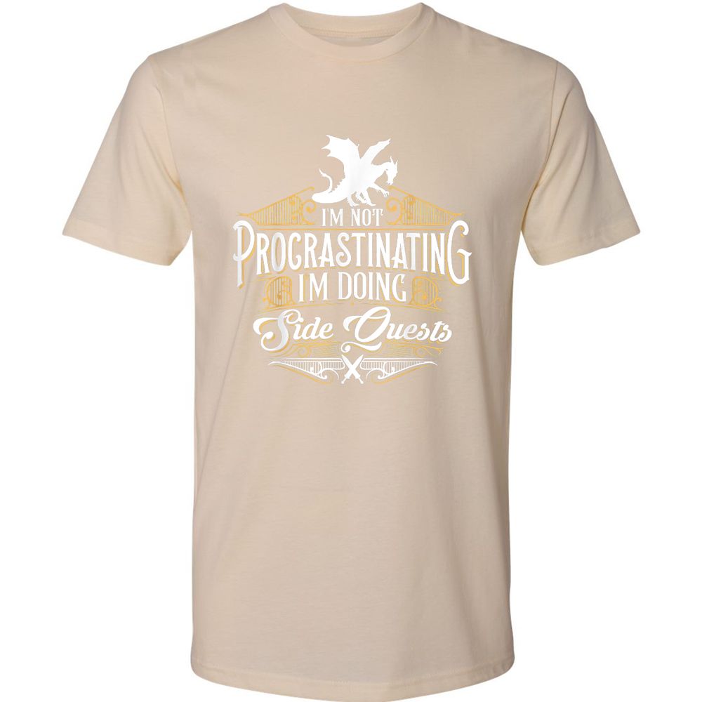 I'm Doing Side Quests Premium Unisex T-Shirt - Cream - 14