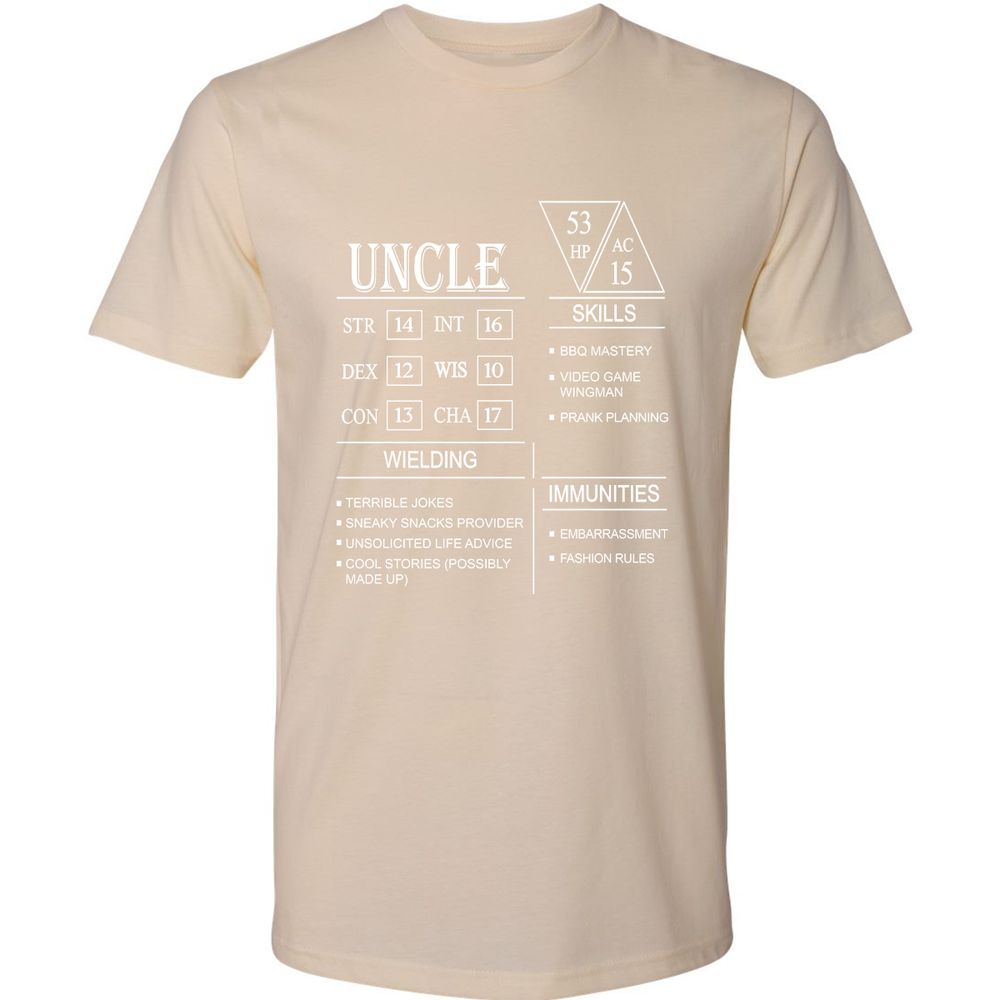 Uncle Stats Premium Unisex T-Shirt - Cream - 14