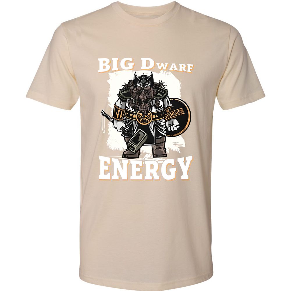 Big Dwarf Energy Premium Unisex T-Shirt - Cream - 14